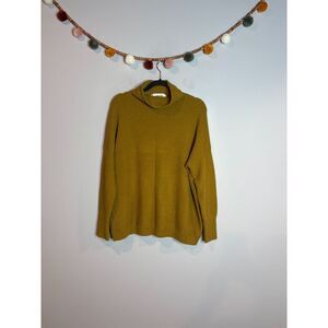 Marshalls mustard ribbed mock neck sweater